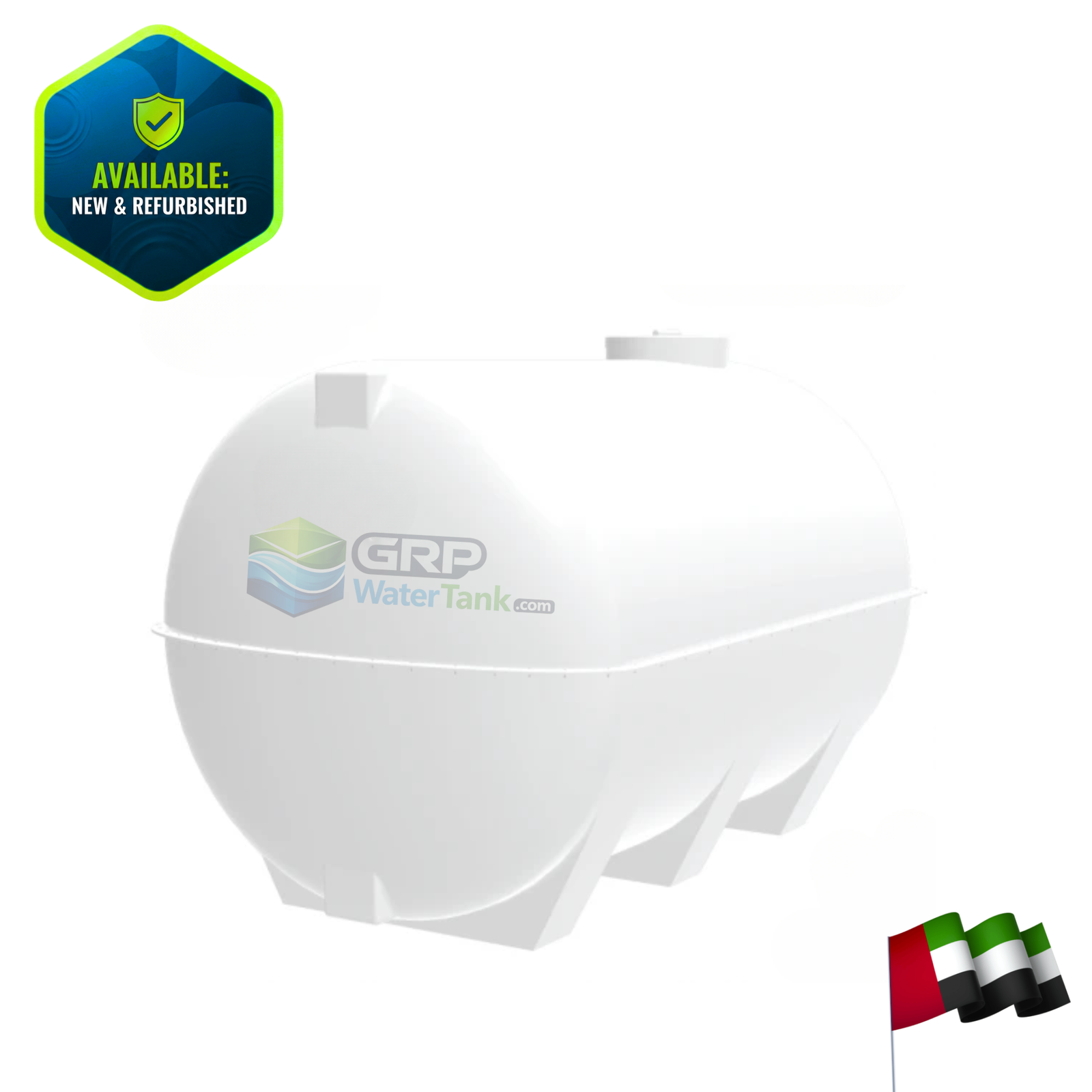 2500 Gallons Fiberglass Horizontal Water Tank In UAE