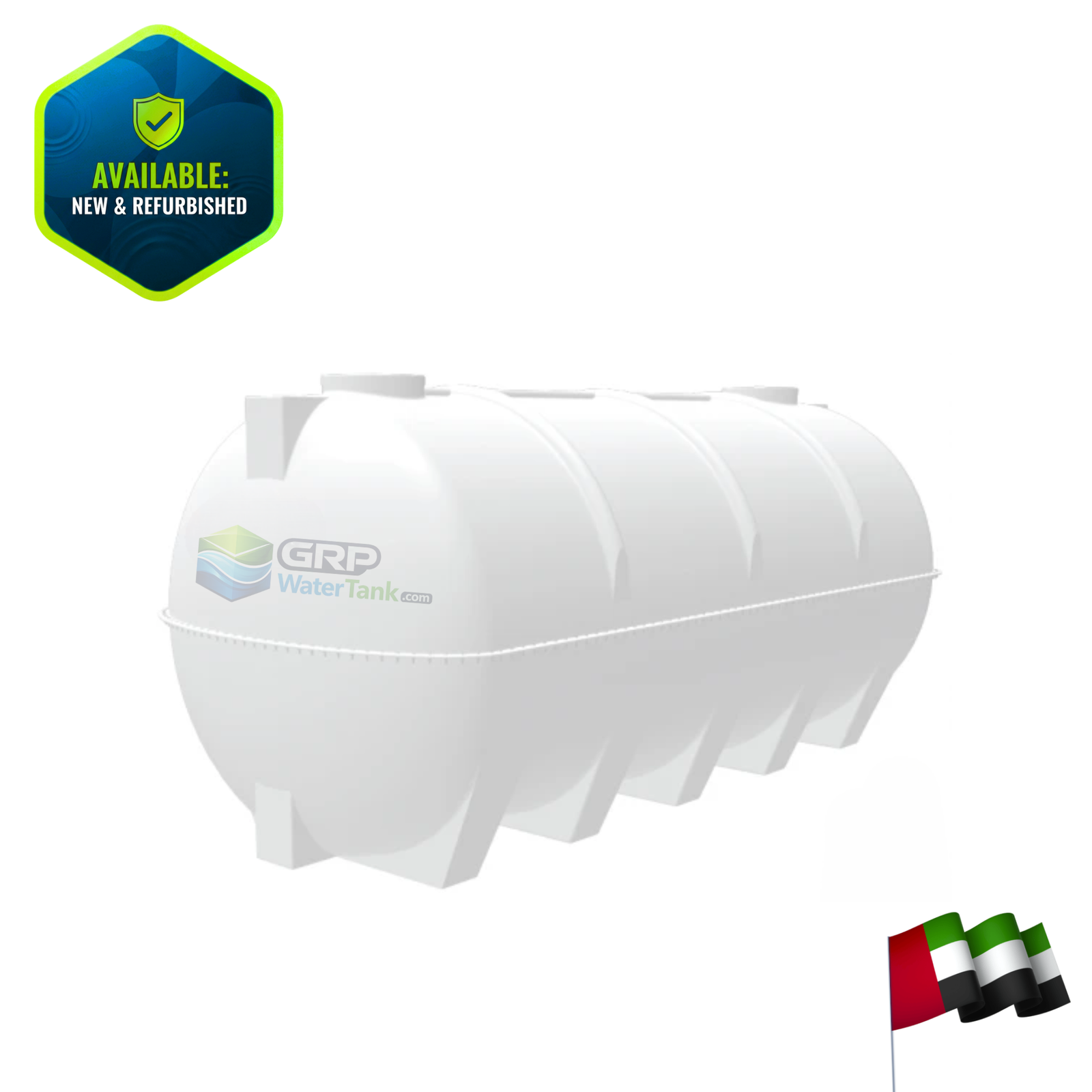 6000 Gallons Fiberglass Horizontal Water Tank In UAE