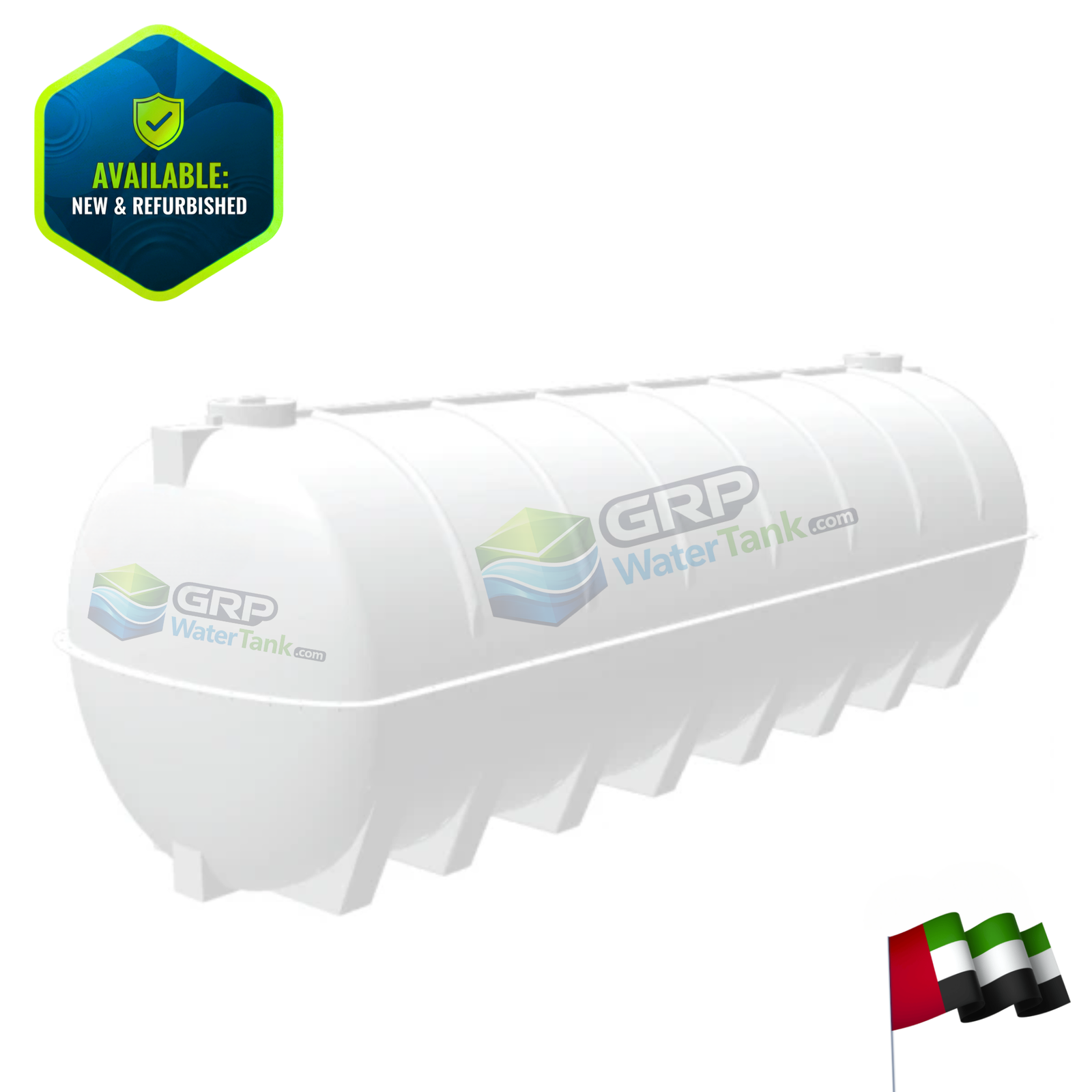 15000 Gallons Fiberglass Horizontal Water Tank In UAE