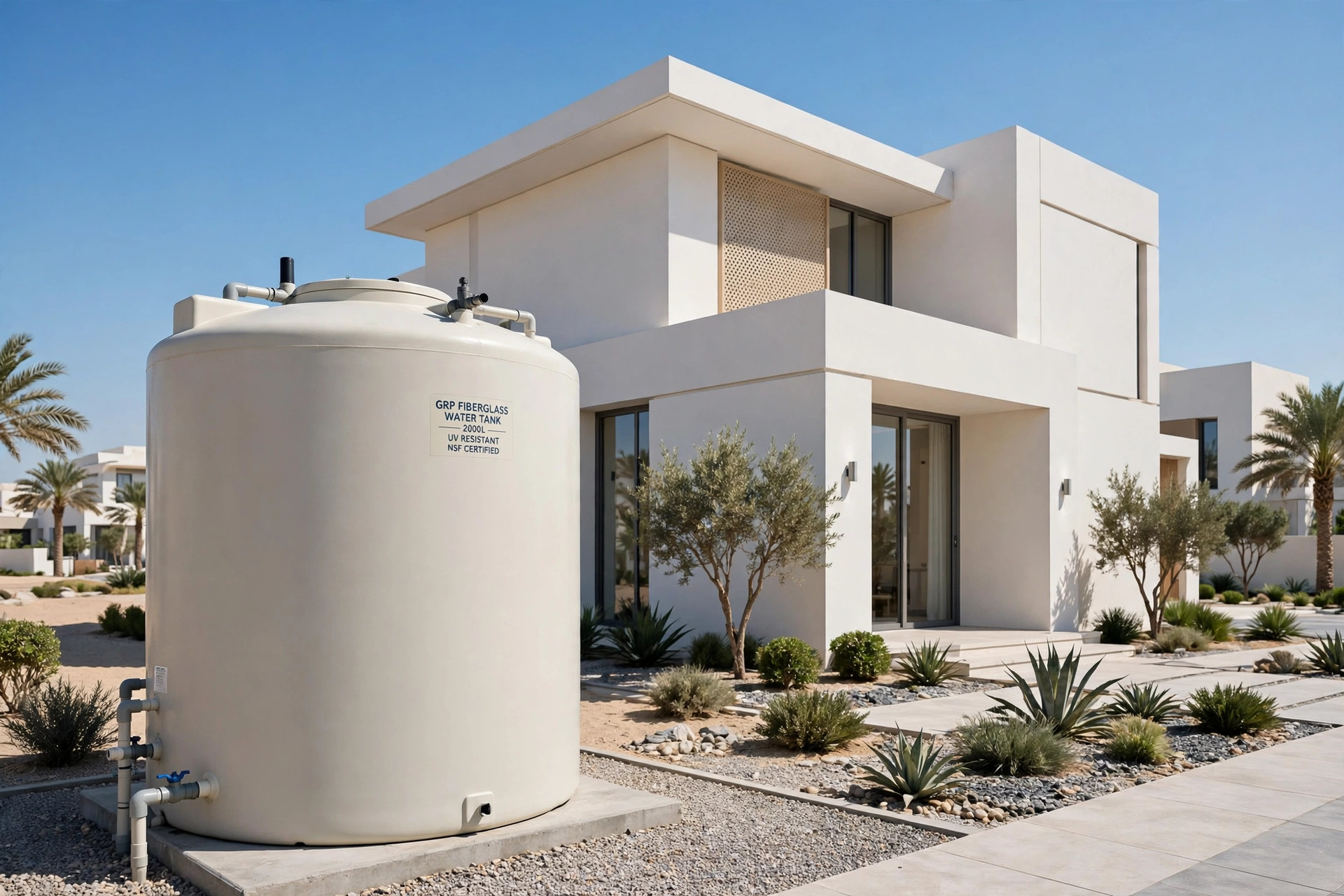 GRP water tank maintenance UAE